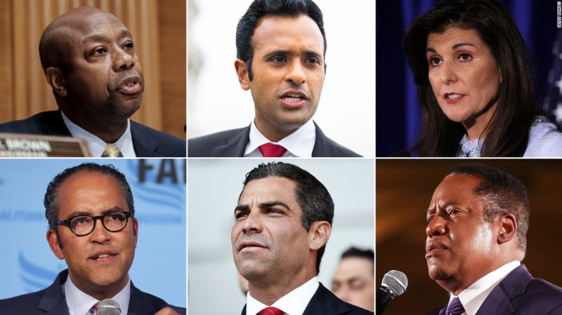 The GOP sees its most diverse presidential field as questions of race move to the forefront